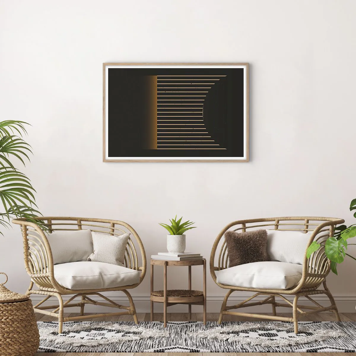 Affisch i ram av ljusek - Utforska mörkret - 91x61 cm