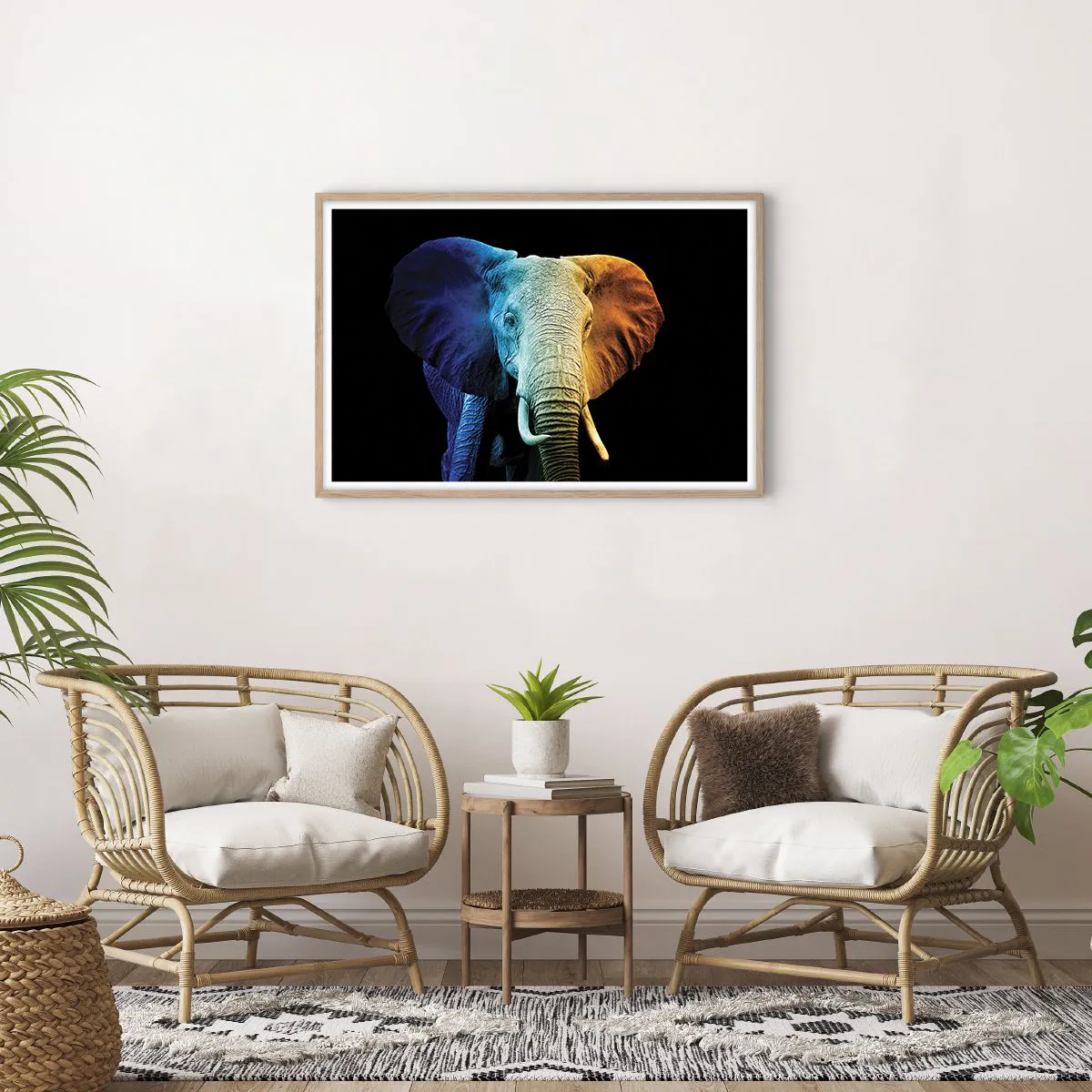 Póster en marco roble claro - Excéntrico, no un bicho raro - 91x61 cm