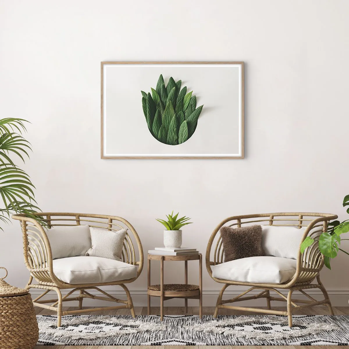 Affiche dans un chêne clair - Poster - Curiosité sans retenue - 91x61 cm