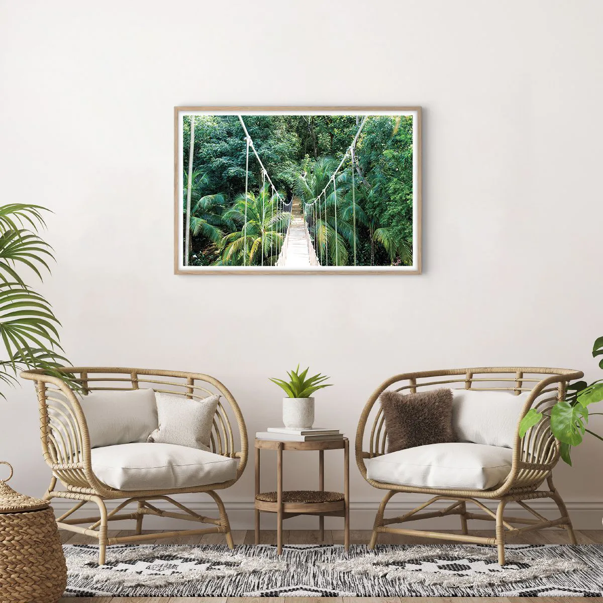 Affiche dans un chêne clair - Poster - Welcome to the jungle! - 91x61 cm