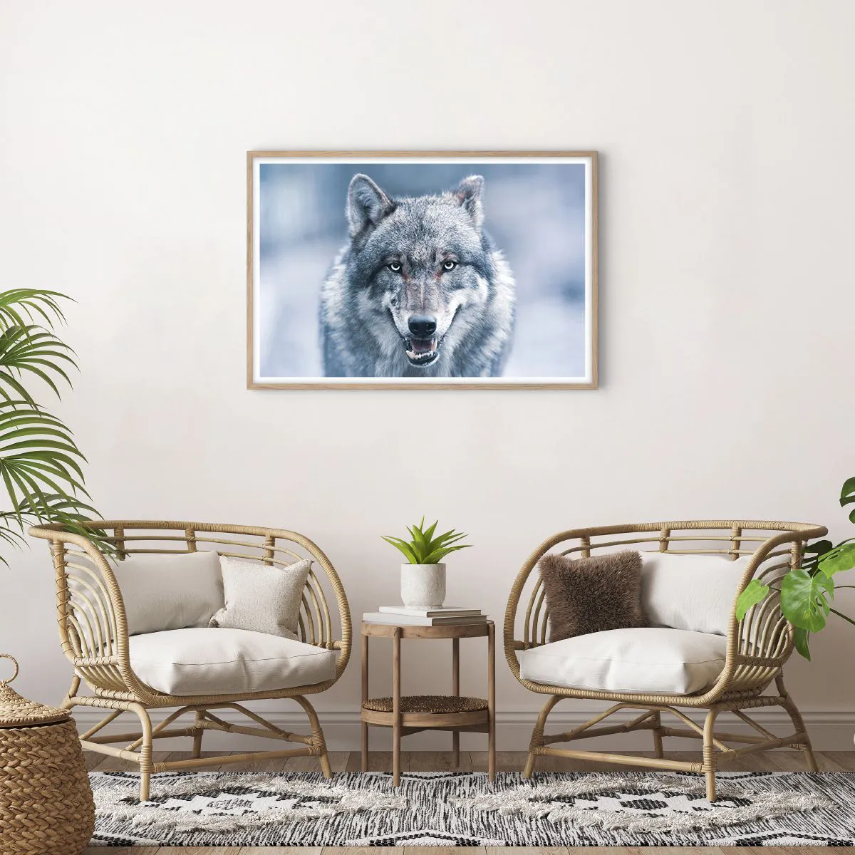 Poszter világos tölgy keretben - Vállalod a kihívást? - 91x61 cm