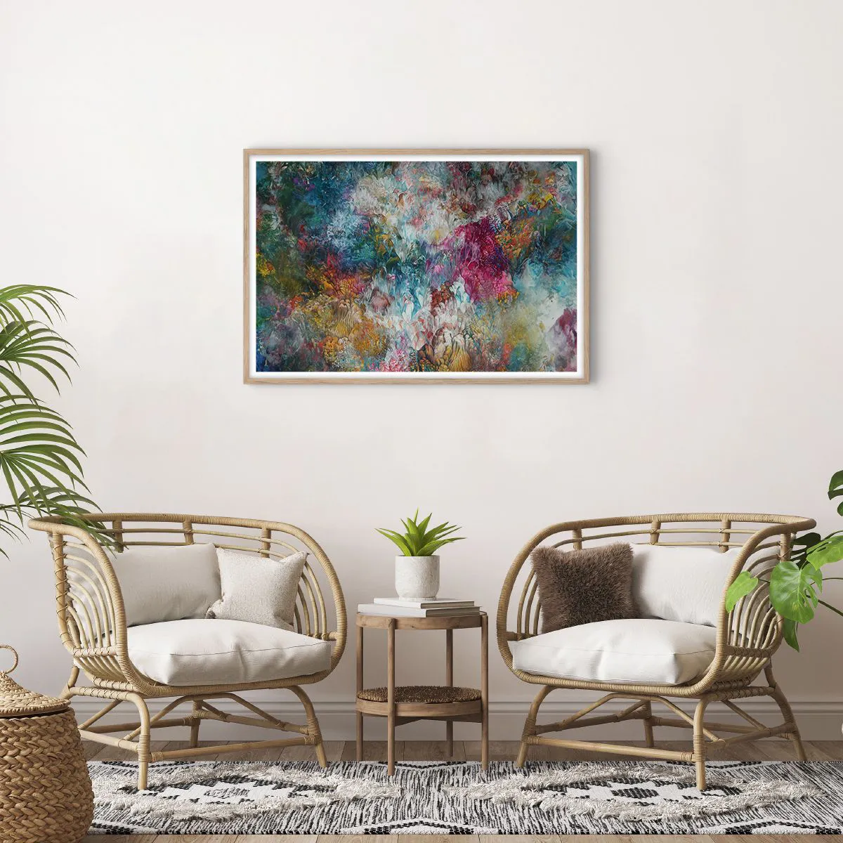 Poster in cornice rovere chiaro - In piena fioritura - 91x61 cm