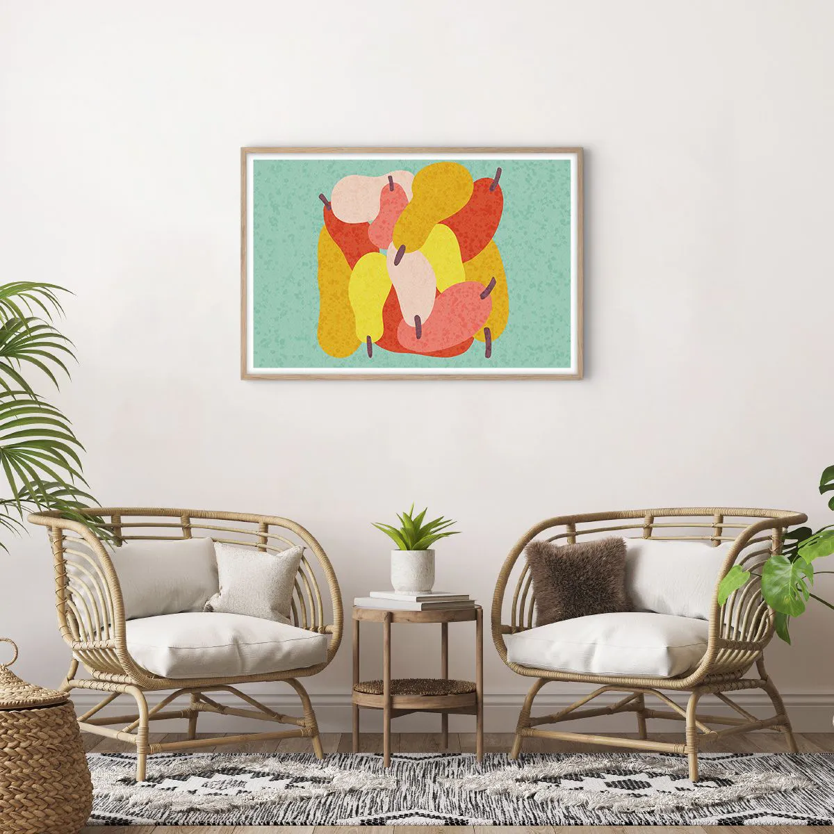 Plakat w ramie jasny dąb - Spróbuj letniego słońca - 91x61 cm