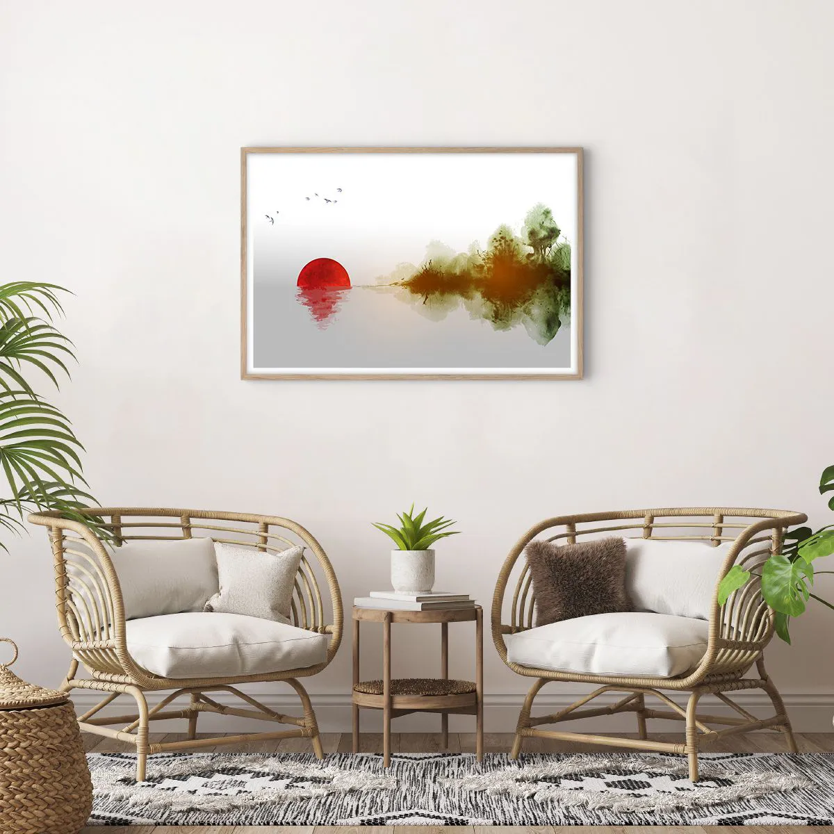 Poszter világos tölgy keretben - A béke ígérete - 91x61 cm