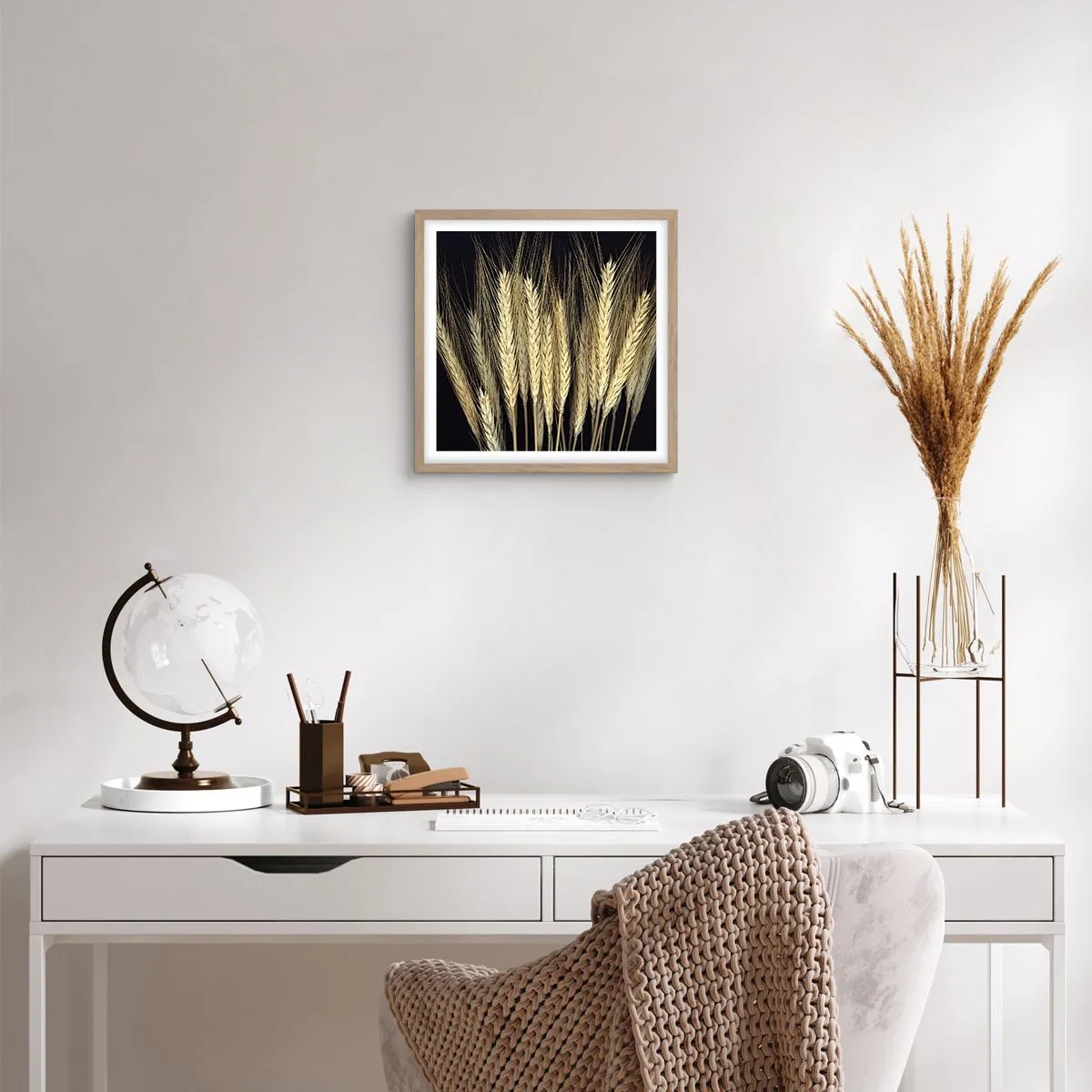 Poster in light oak frame - Rustic Magic - 40x40 cm