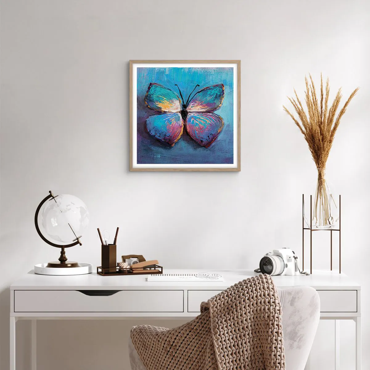 Plakat w ramie jasny dąb - W pełnej krasie - 50x50 cm