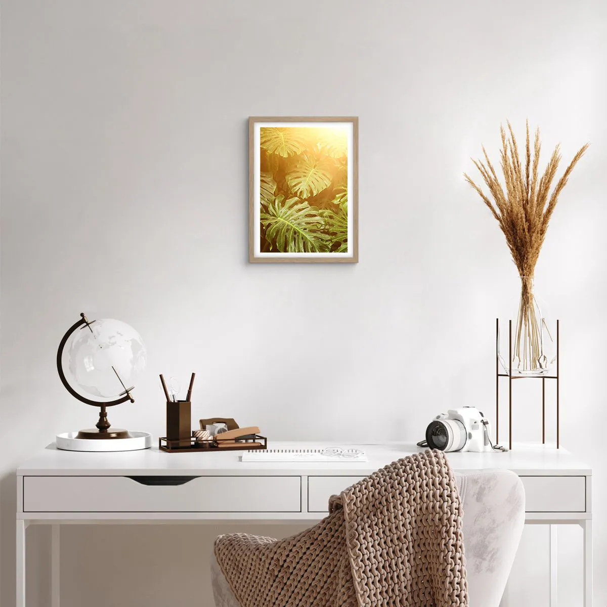 Poszter világos tölgy keretben - A zöldbe belépni... - 30x40 cm