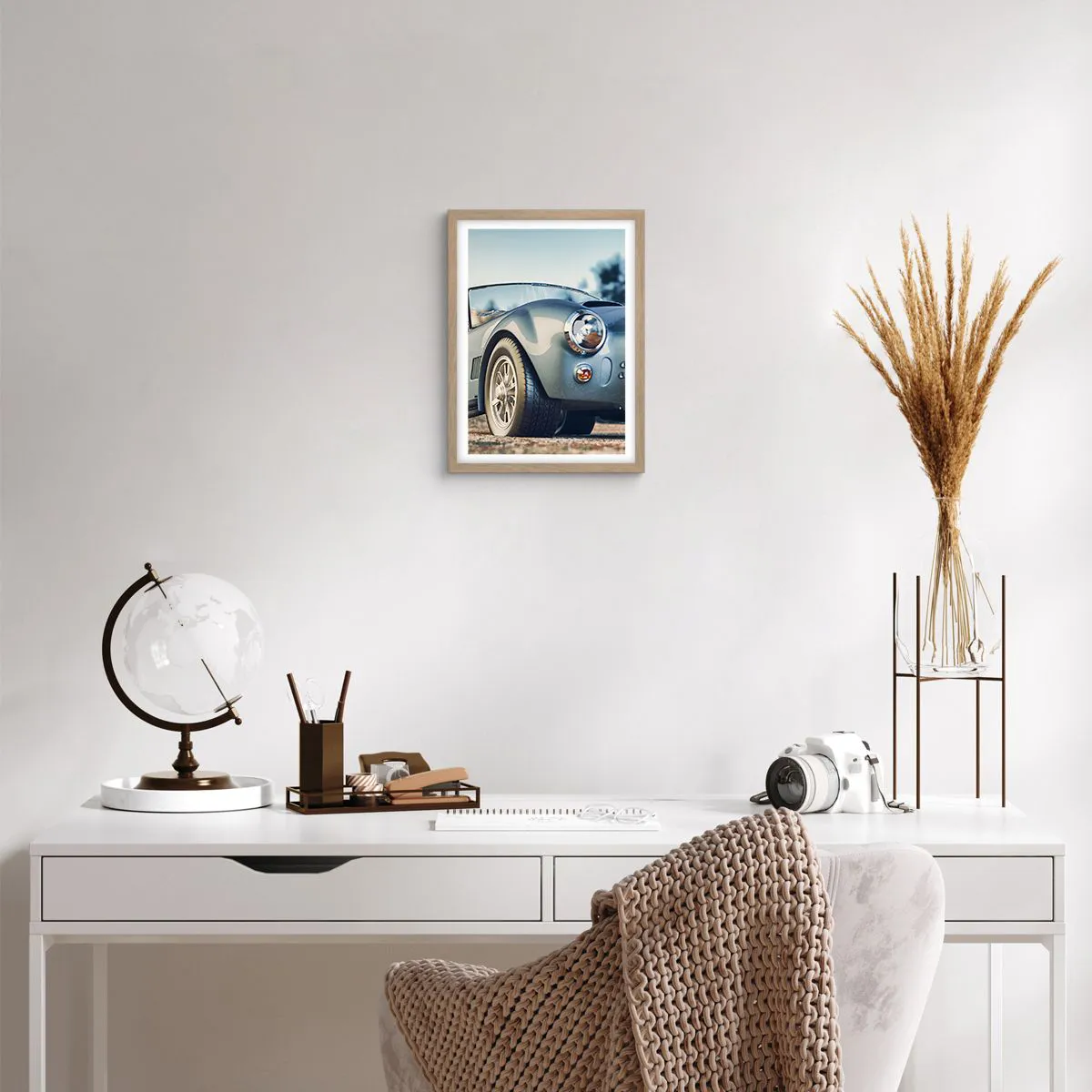 Poster in einem Rahmen aus heller Eiche - Denn Stil zählt - 30x40 cm