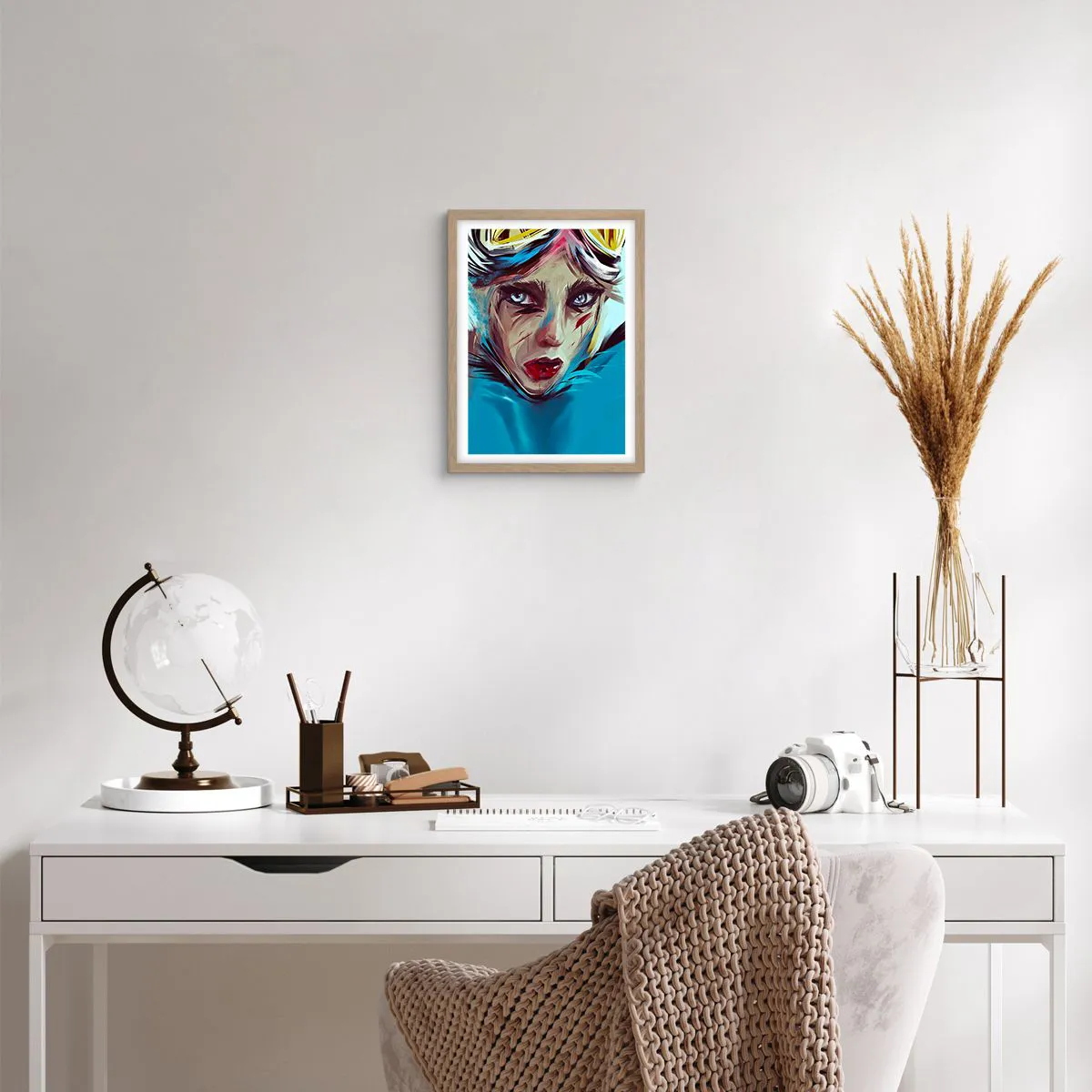 Poster in light oak frame - Road Mistress - 30x40 cm