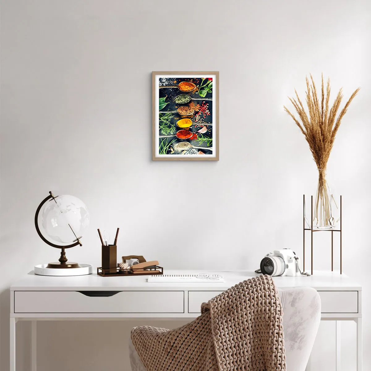 Affisch i ram av ljusek - Kulinarisk magi - 30x40 cm