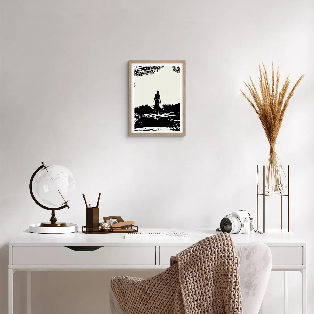 Poster in light oak frame - New Look - 30x40 cm