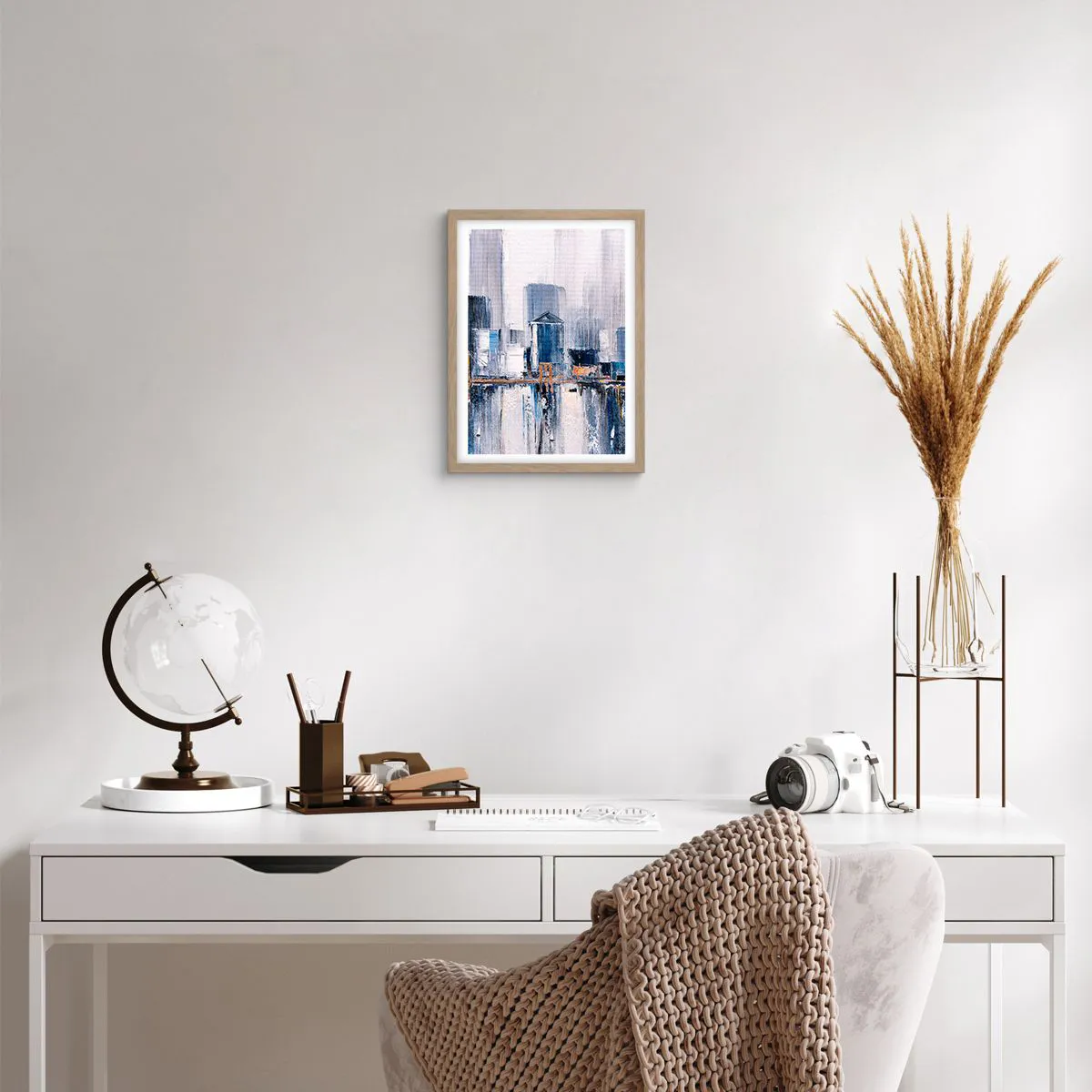 Poster in light oak frame - New York Impression - 30x40 cm