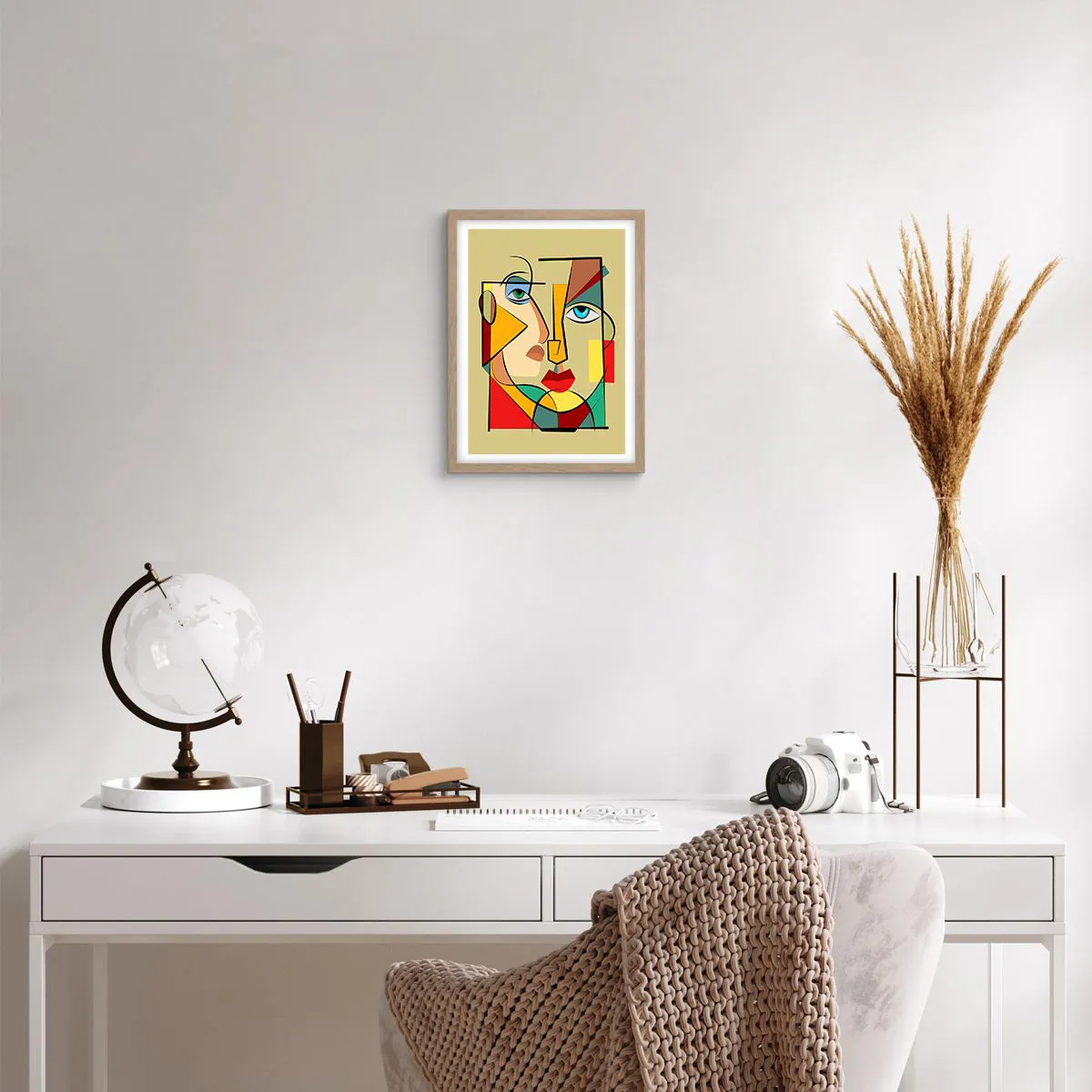 Poster in einem Rahmen aus heller Eiche - Passendes Paar - 30x40 cm