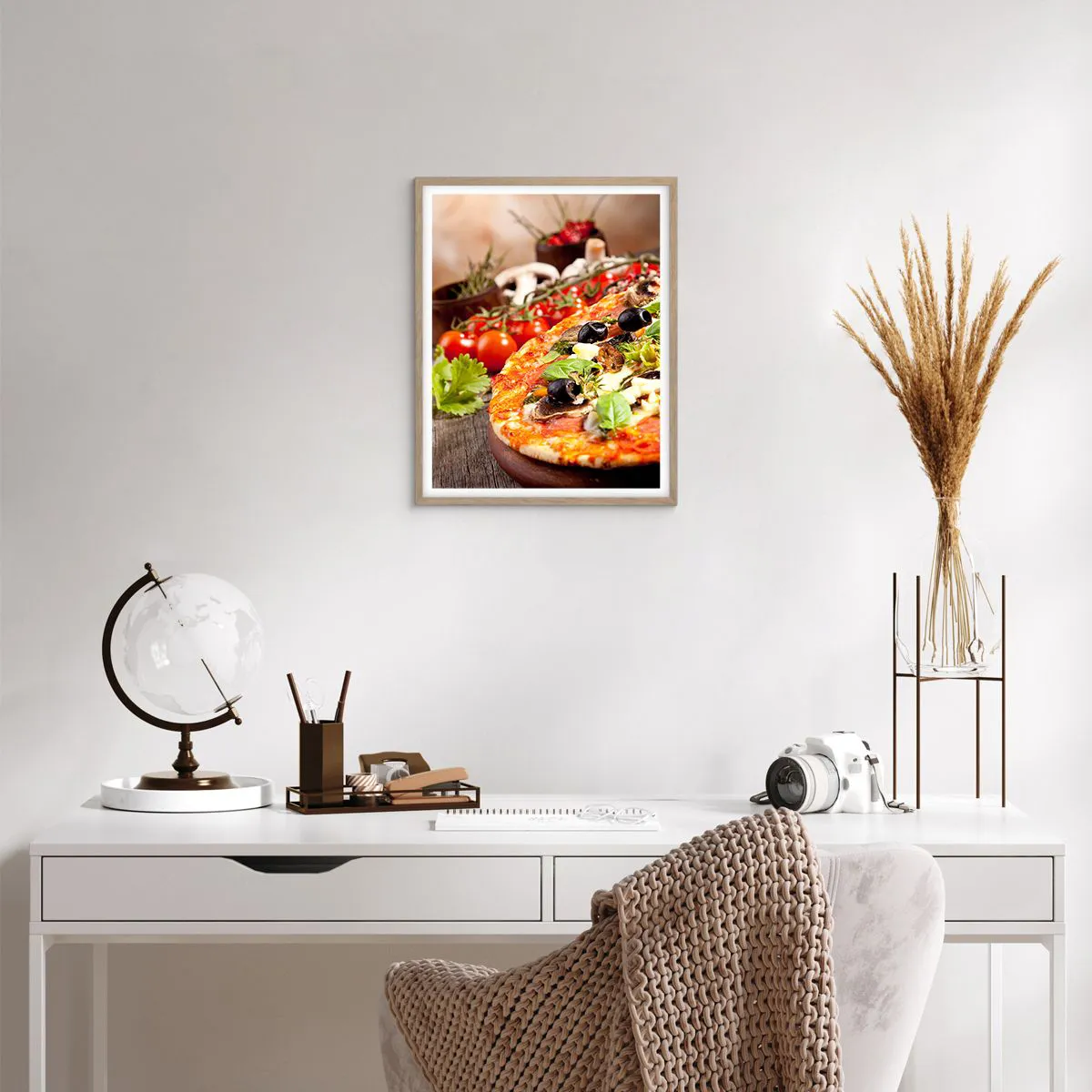 Plakát v rámu světlý dub - Z telurických složek - 40x50 cm