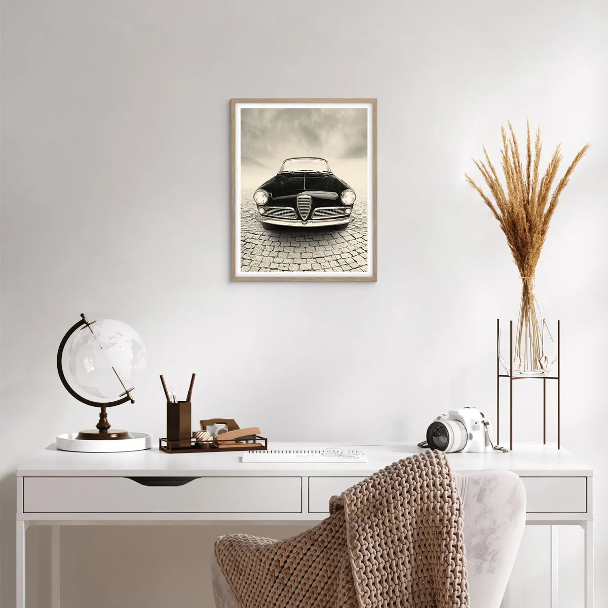 Poster in light oak frame - How Can You not Love Me? - 40x50 cm