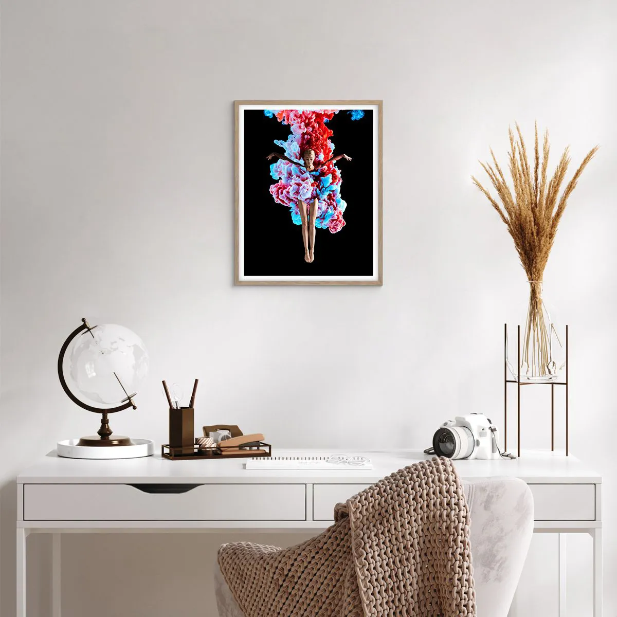Poster in light oak frame - In Full Bloom - 40x50 cm