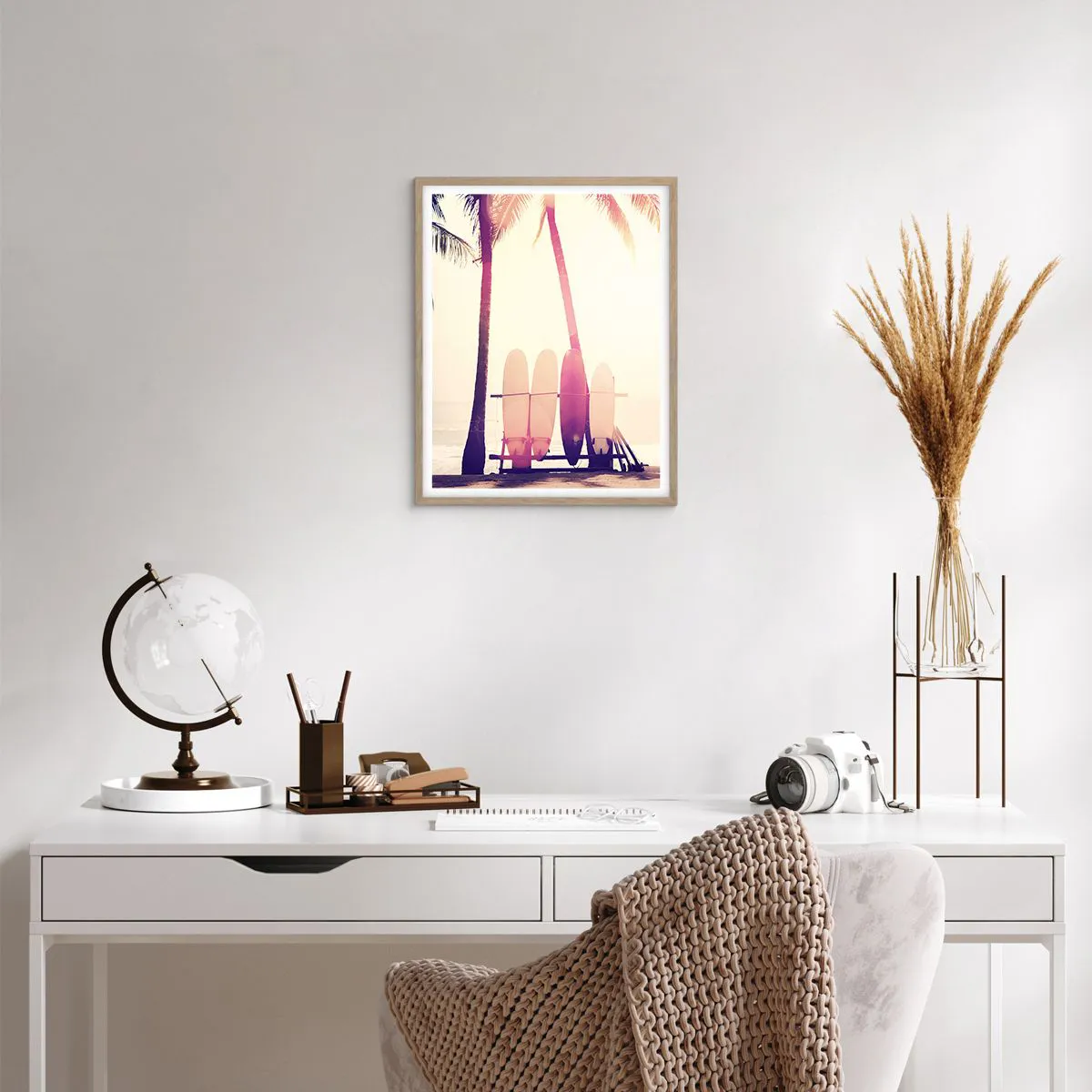 Affisch i ram av ljusek - Det blir en underbar dag - 40x50 cm