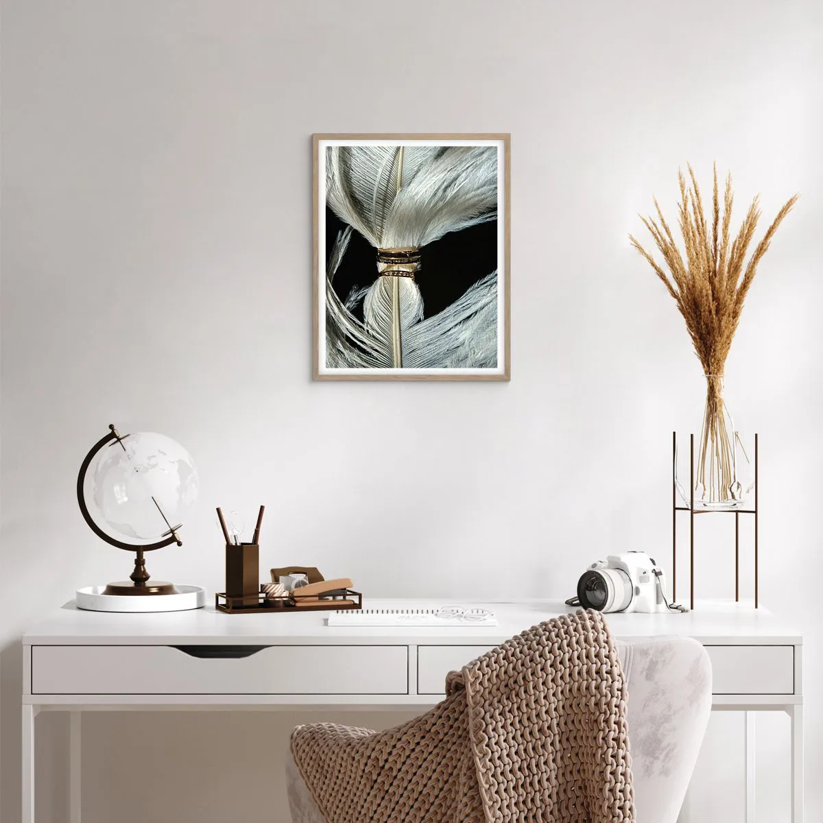 Affiche dans un chêne clair - Poster - ... et je ne te laisserai pas ... - 40x50 cm