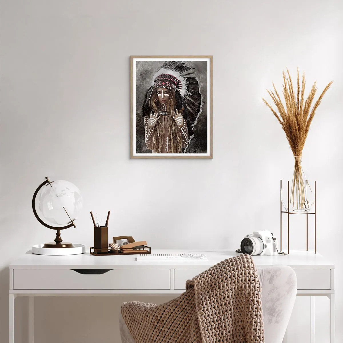 Een poster in een licht eiken lijst - Het geheim van de kracht van de stam - 40x50 cm