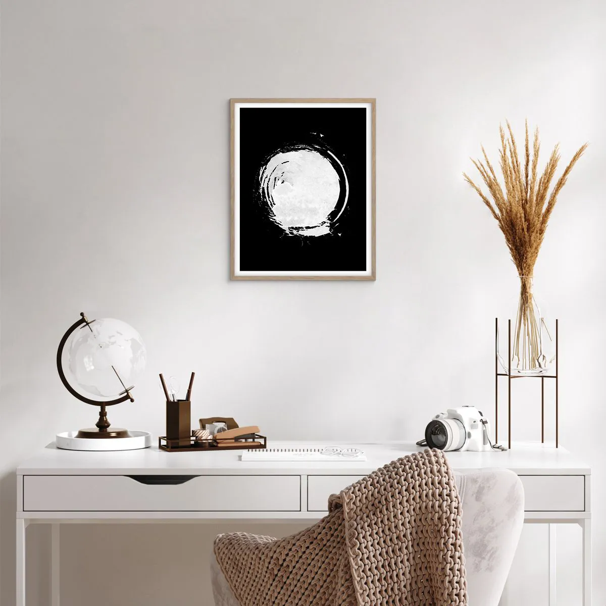 Poster in light oak frame - Good Solution - 40x50 cm