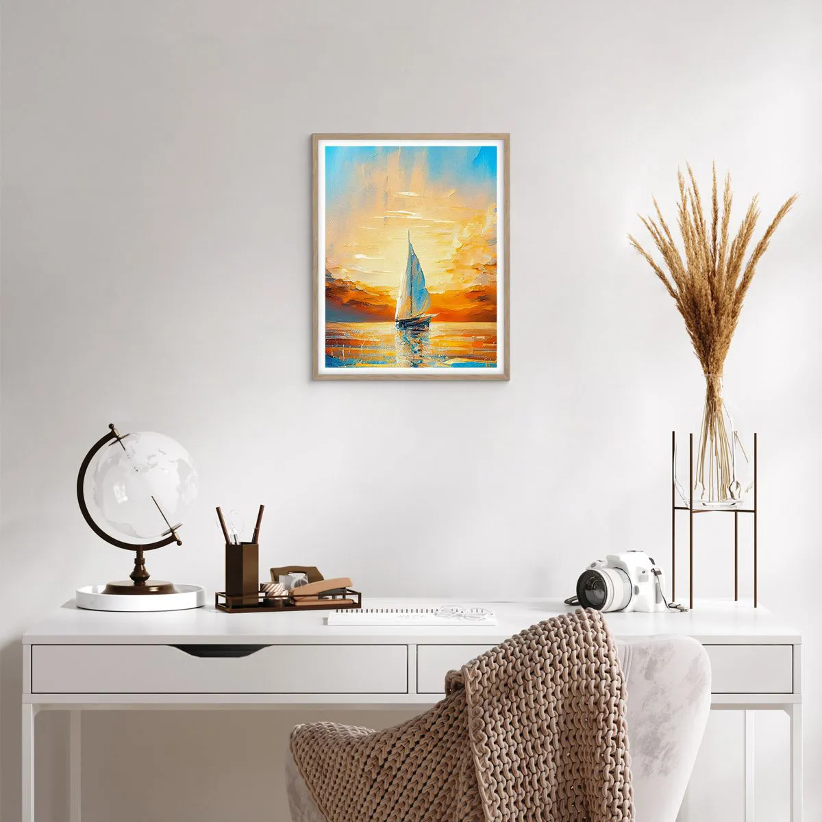 Affiche dans un chêne clair - Poster - Expédition en or - 40x50 cm