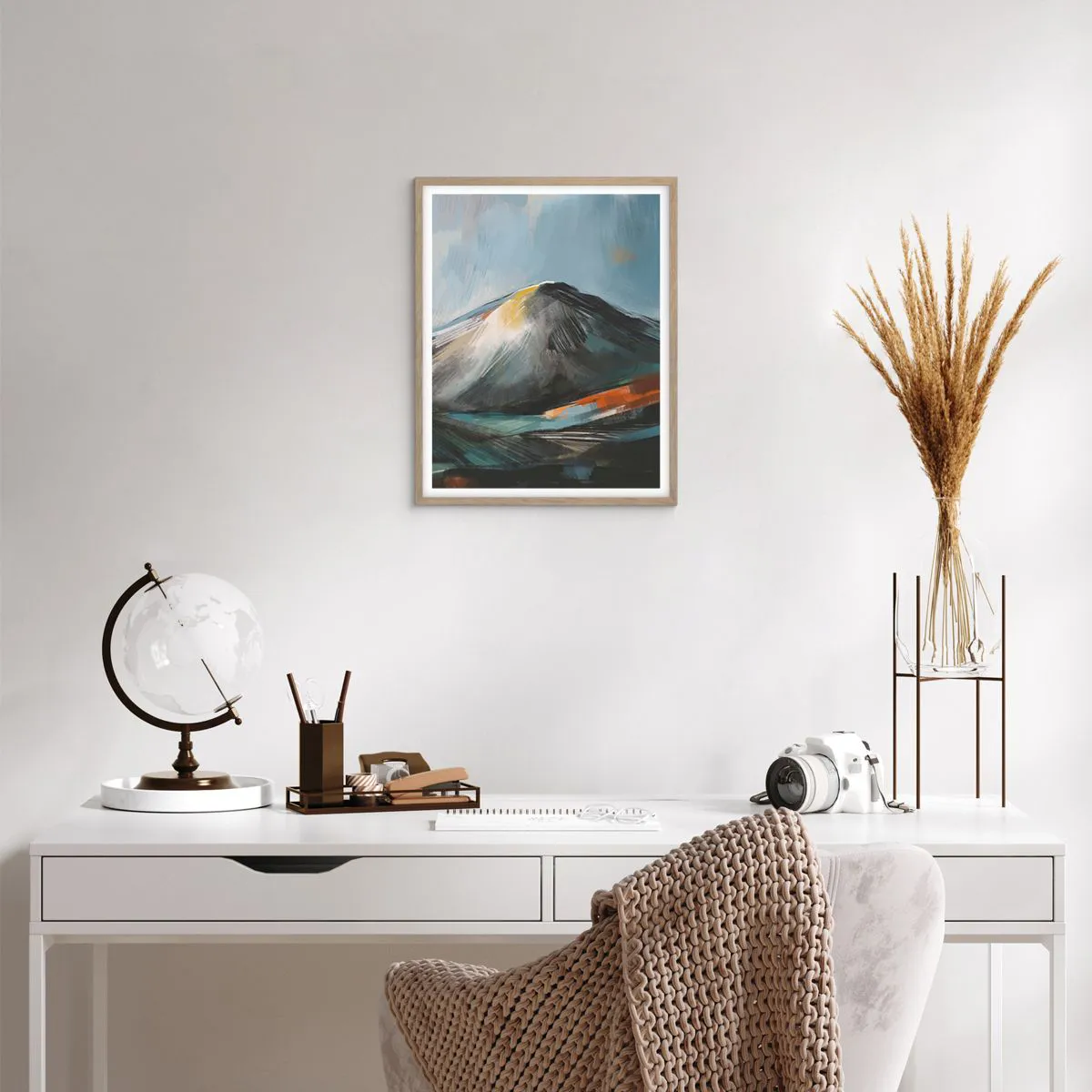 Affiche dans un chêne clair - Poster - Brut et beau - 40x50 cm