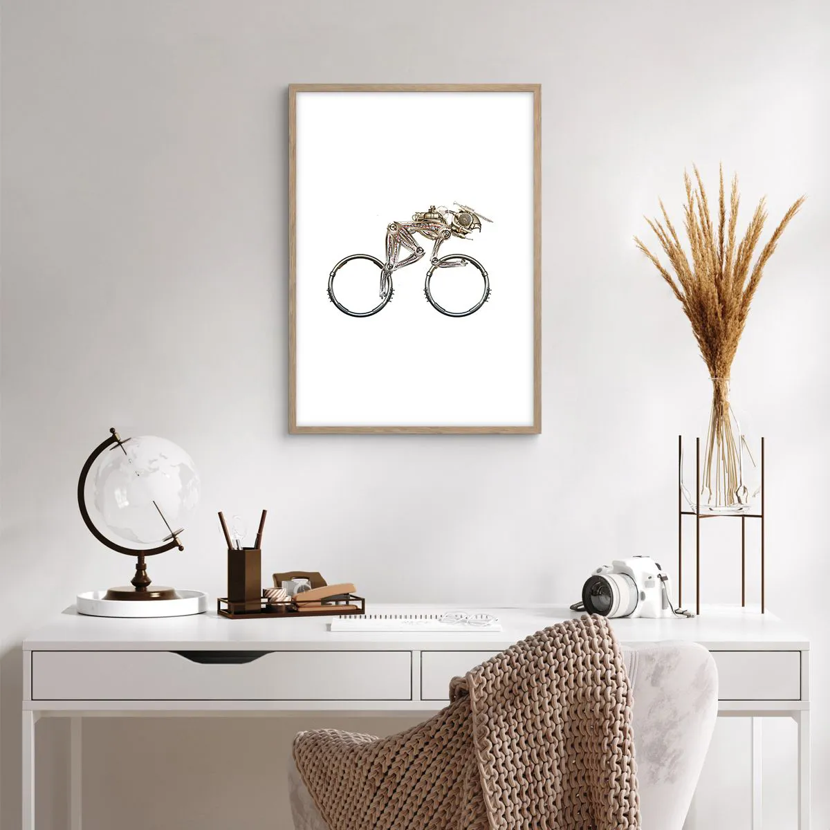 Affiche dans un chêne clair - Poster - Machine exceptionnelle - 50x70 cm