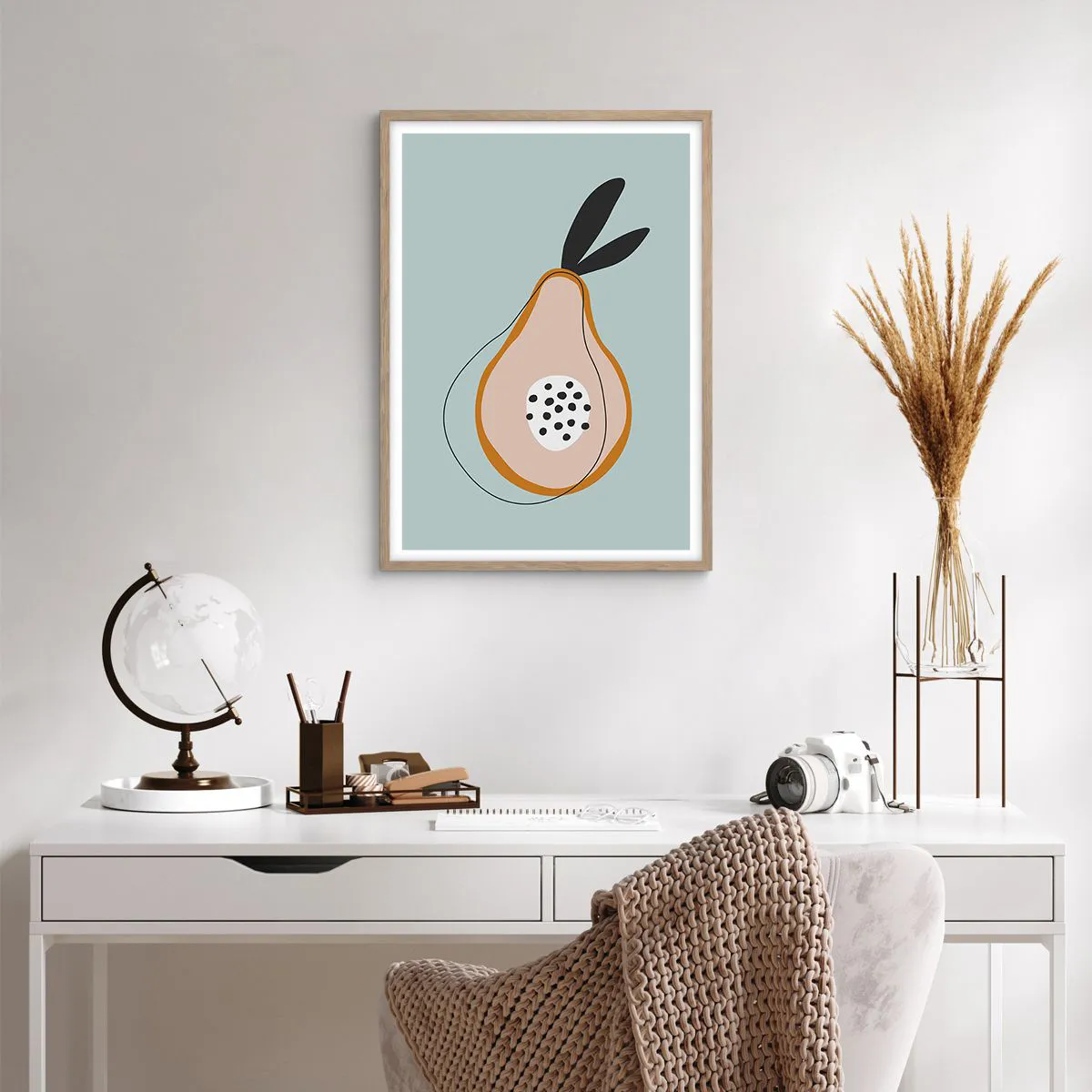 Poster în ramă de stejar deschis - Pătrunzând în natura lucrurilor - 50x70 cm