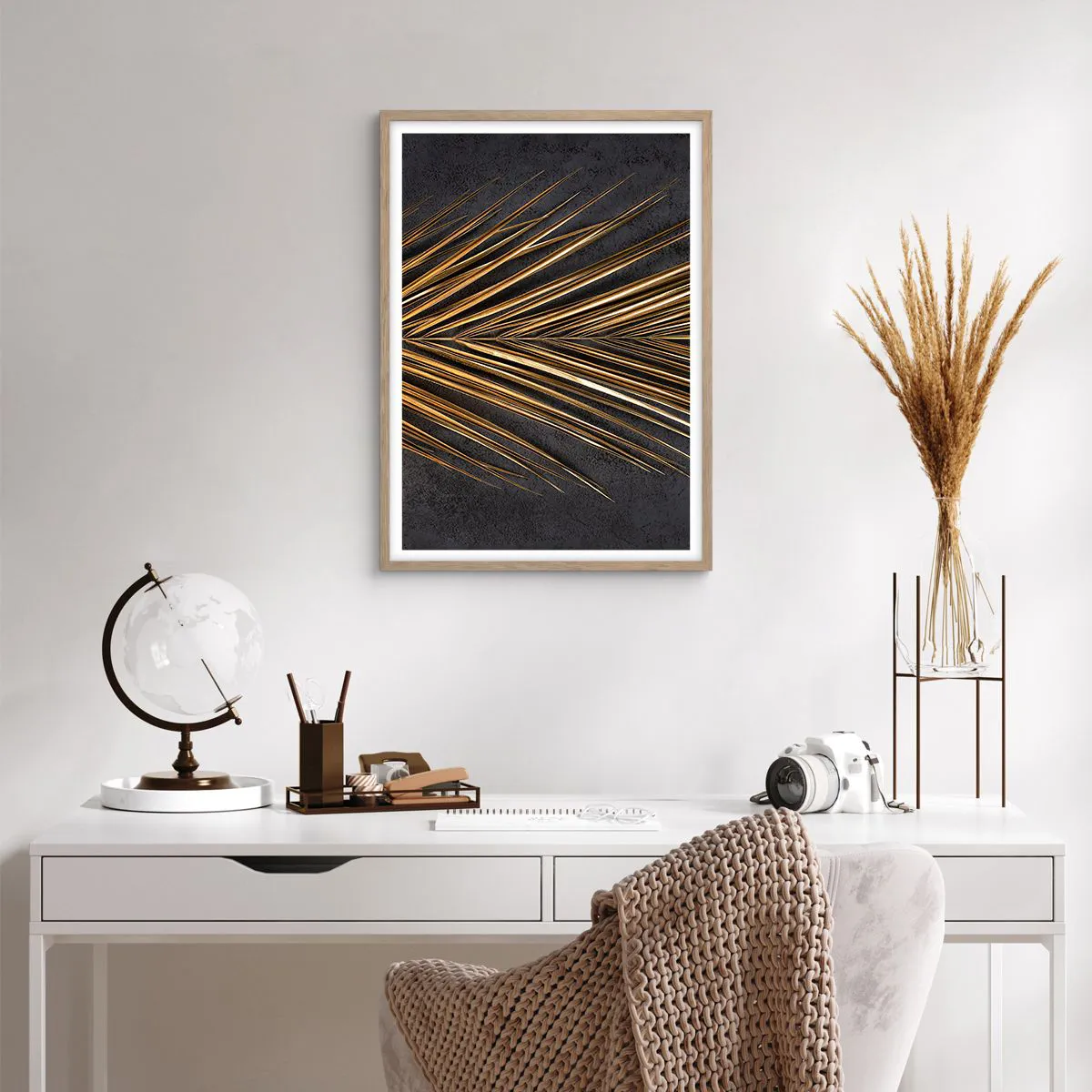 Poster in light oak frame - Gold of the Tropics - 50x70 cm