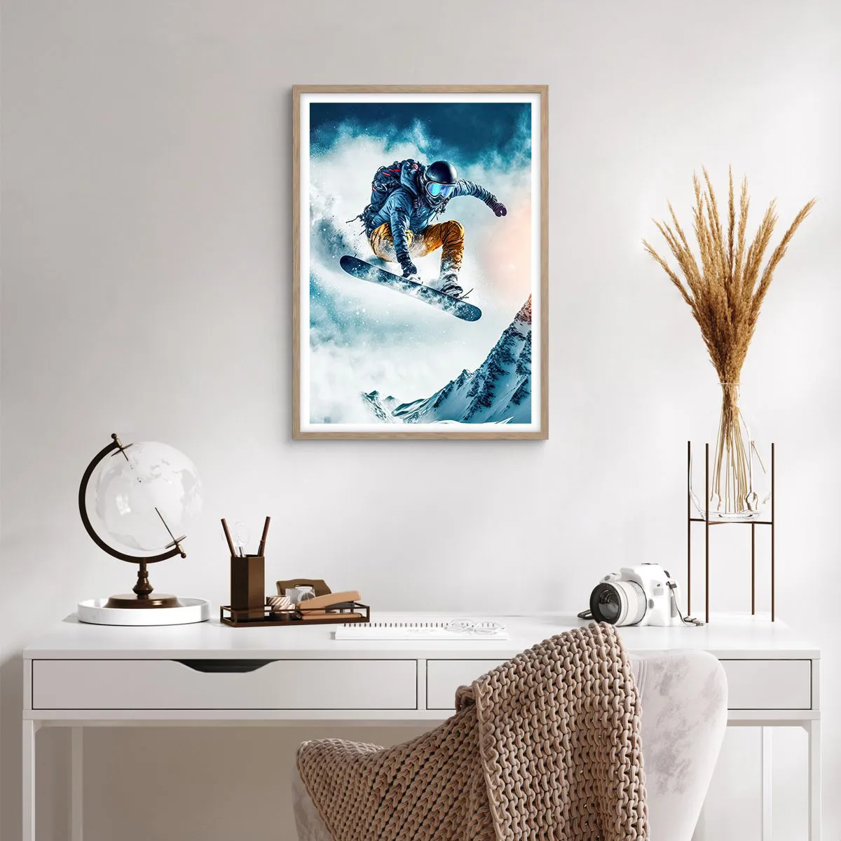 Poster in light oak frame - Extreme Emotions - 50x70 cm