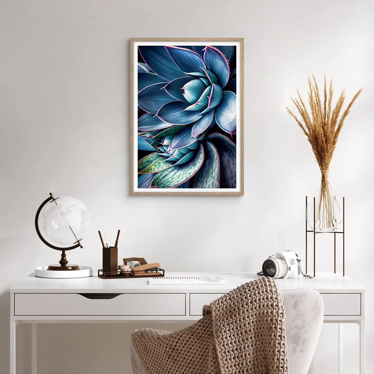 Affiche dans un chêne clair - Poster - Force vital - 50x70 cm