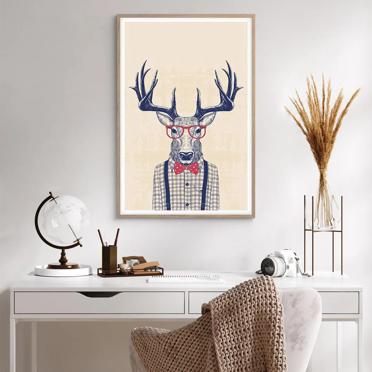 Een poster in een licht eiken lijst - Een grappig extravaganza - 61x91 cm