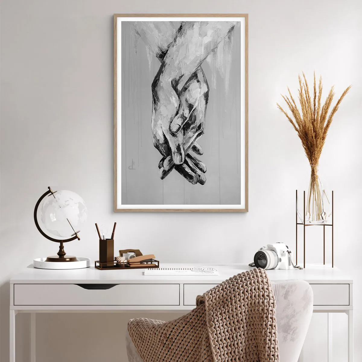 Poster in light oak frame - The Beginning… - 61x91 cm