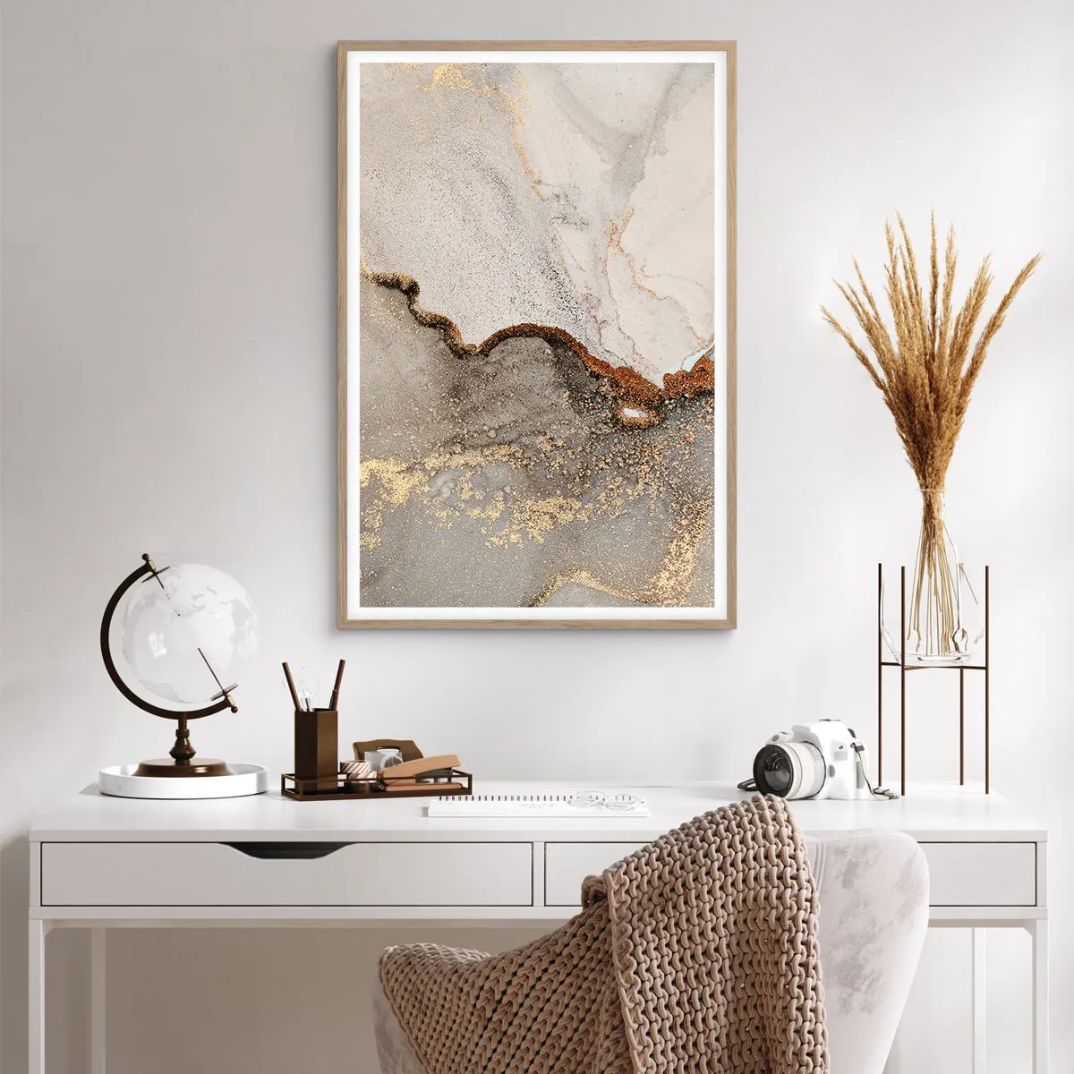 Plakát v rámu světlý dub - Na hranici barev - 61x91 cm