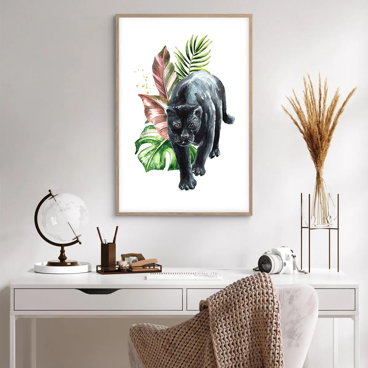 Póster en marco roble claro - Salvaje de corazón - 61x91 cm