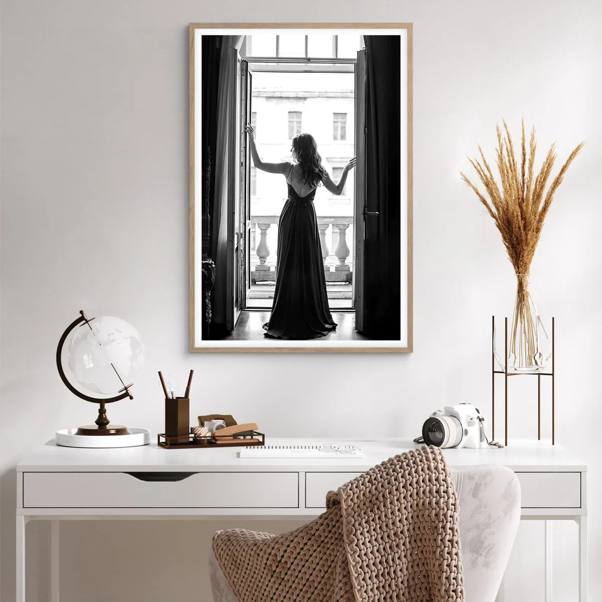 Póster en marco roble claro - Con gran estilo - 61x91 cm