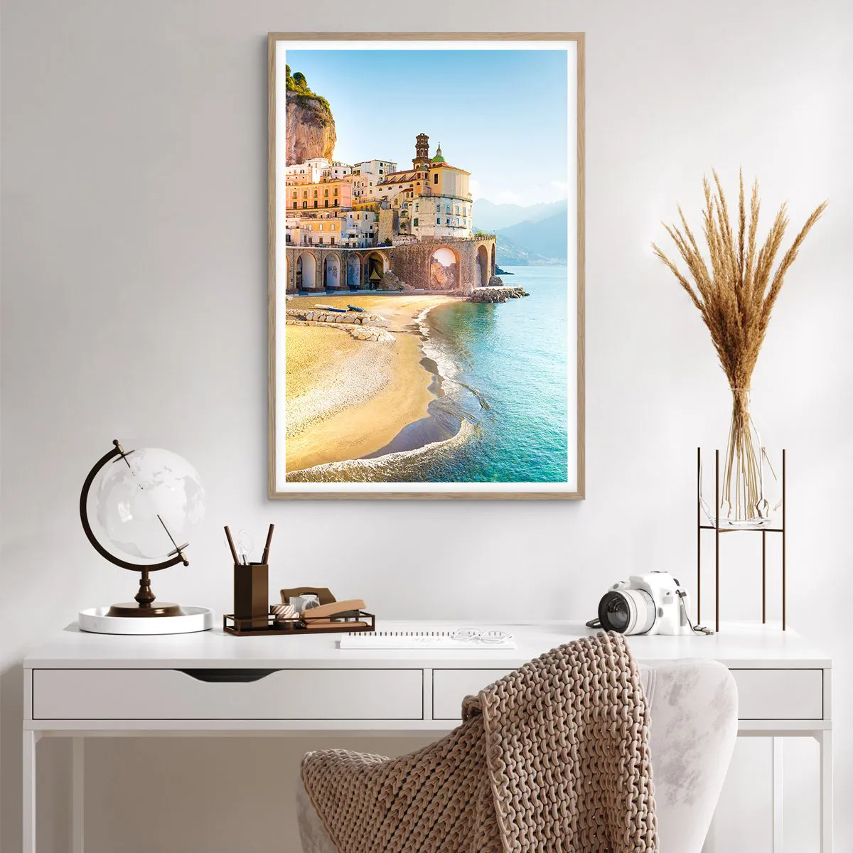 Pôster com moldura de carvalho claro - Uma cidade inacreditável - 61x91 cm