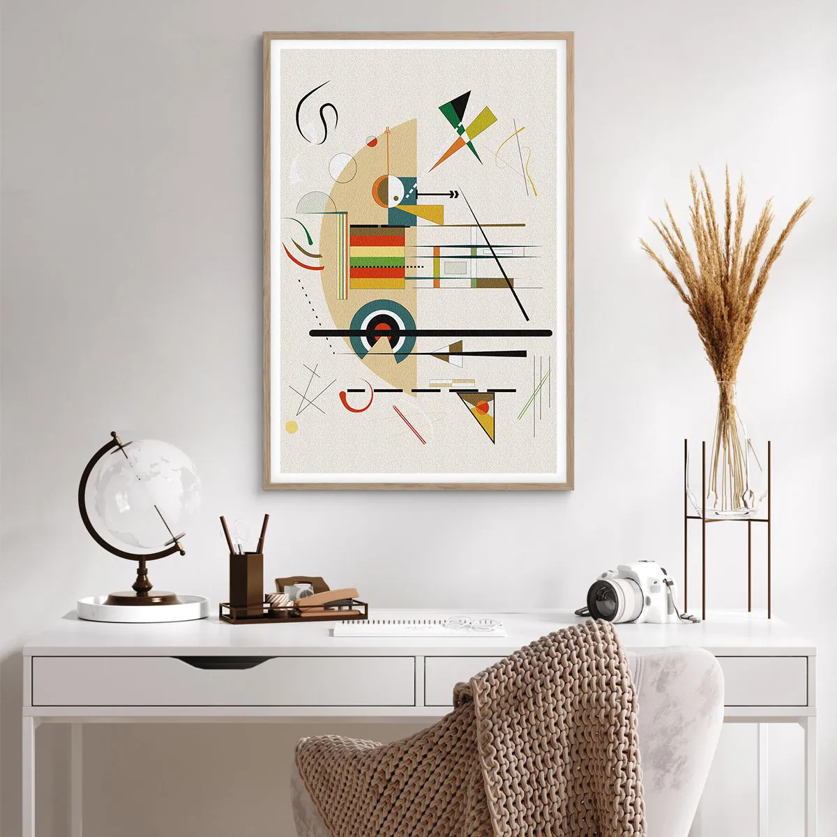 Affisch i ram av ljusek - Så världen skrattar - 61x91 cm