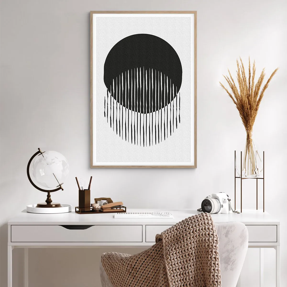 Poster in einem Rahmen aus heller Eiche - Sein Alter Ego - 61x91 cm