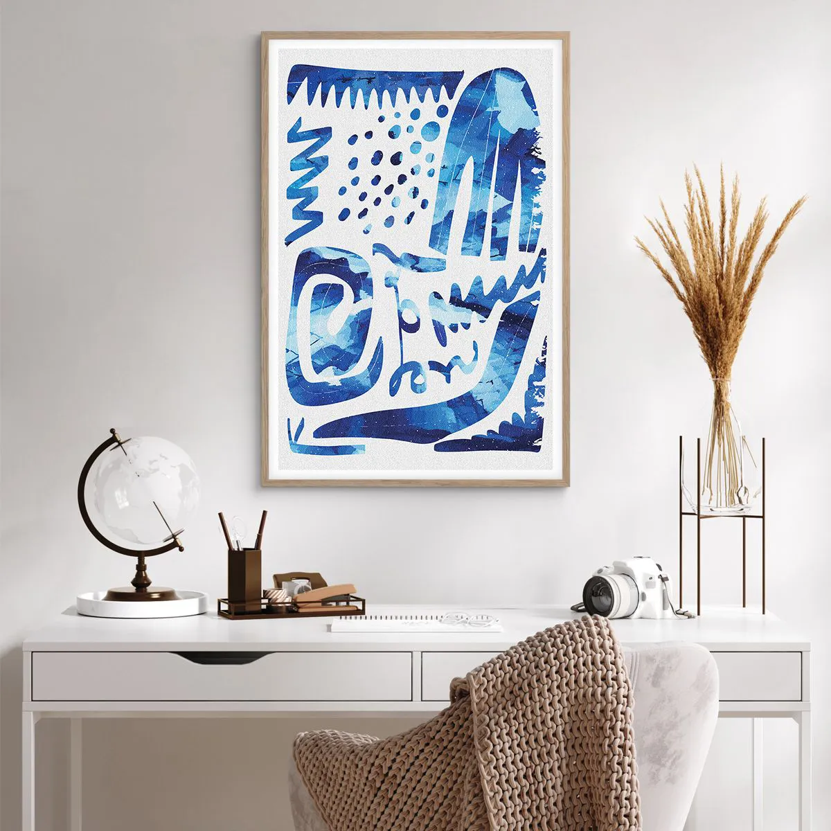 Poster in einem Rahmen aus heller Eiche - Zurück zu den Wurzeln - 61x91 cm