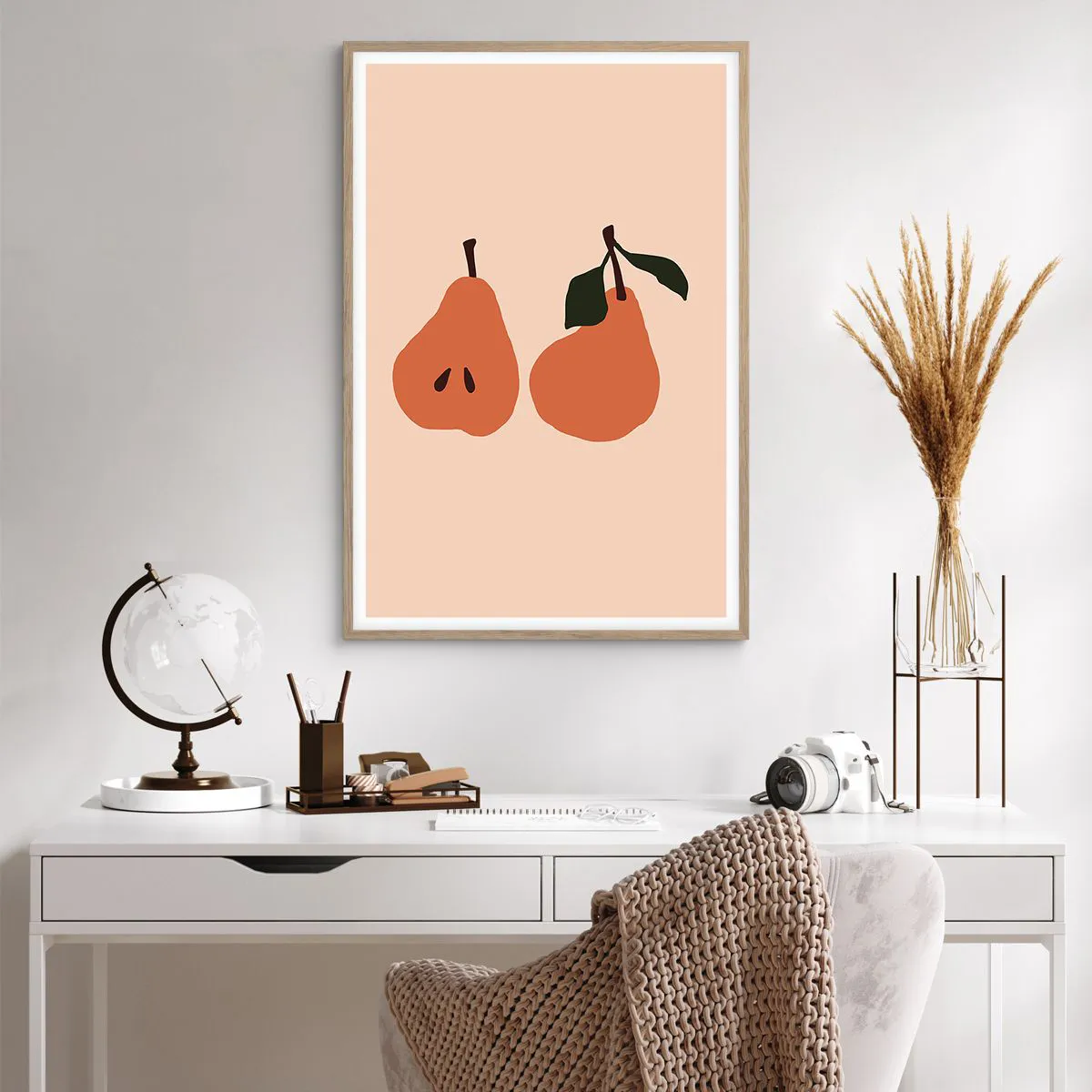 Plakát v rámu světlý dub - Čirá sladkost - 61x91 cm