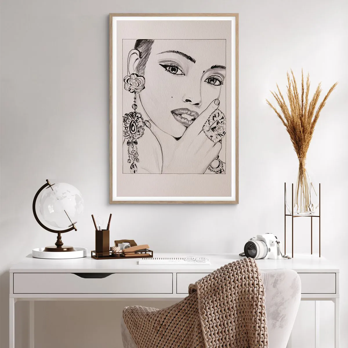 Poster in light oak frame - Most Beautiful Gem - 61x91 cm