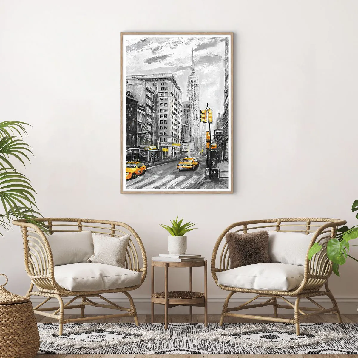 Poszter világos tölgy keretben - Egy New York-i történet - 70x100 cm