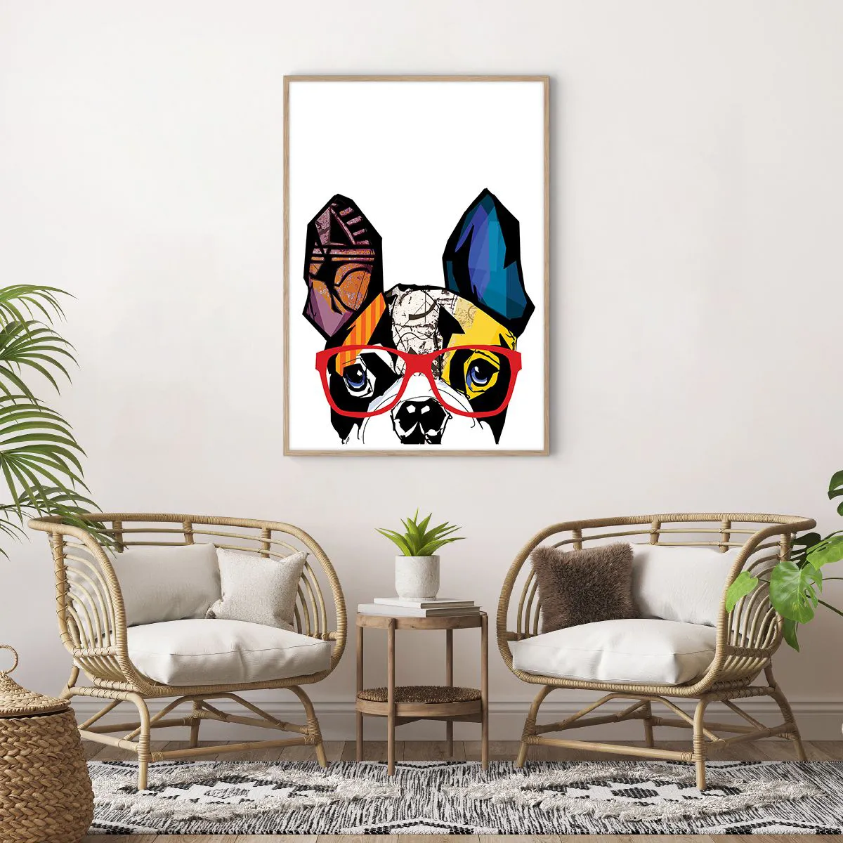 Poster in einem Rahmen aus heller Eiche - Intellektuelle - 70x100 cm