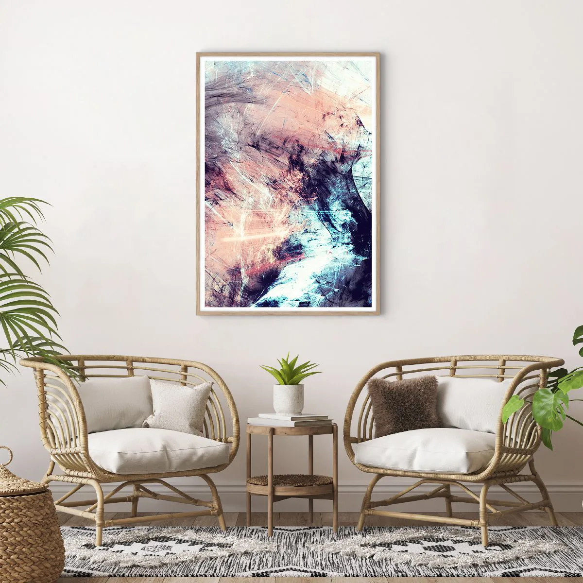 Plakat w ramie jasny dąb - Poczuj wiatr - 70x100 cm