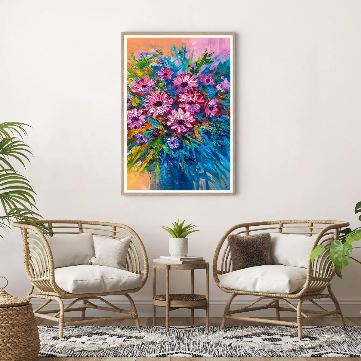 Plakat w ramie jasny dąb - Energia życia - 70x100 cm