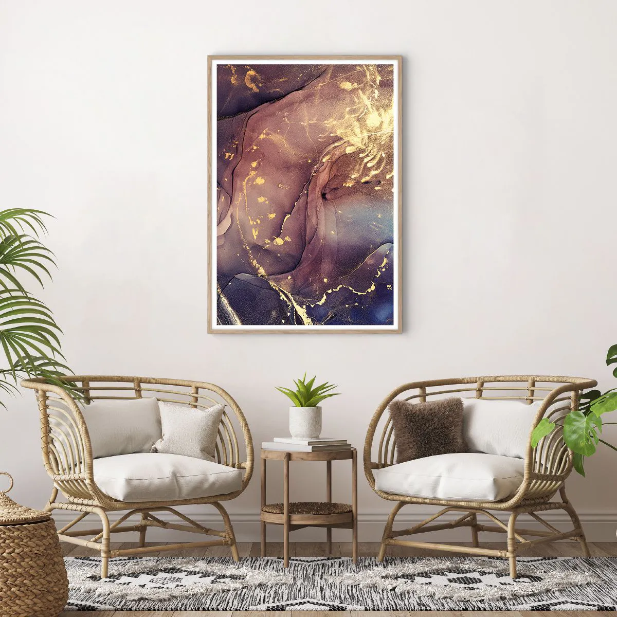 Poster in light oak frame - Matter and Spirit - 70x100 cm
