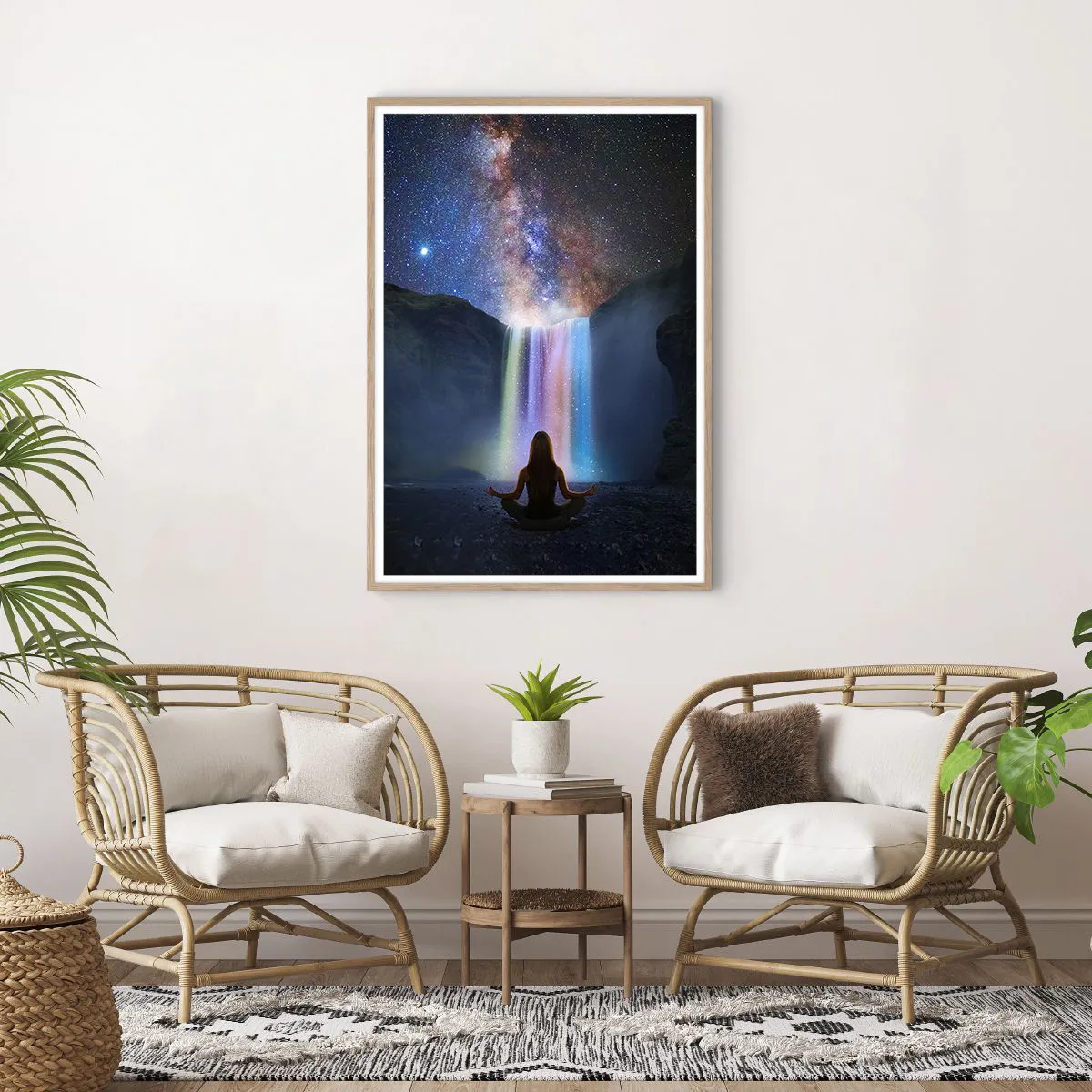 Poster in light oak frame - Absolute Harmony - 70x100 cm