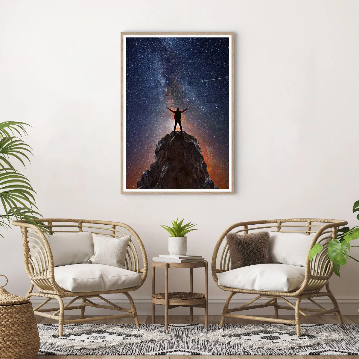 Poster în ramă de stejar deschis - Puterea este cu mine! - 70x100 cm