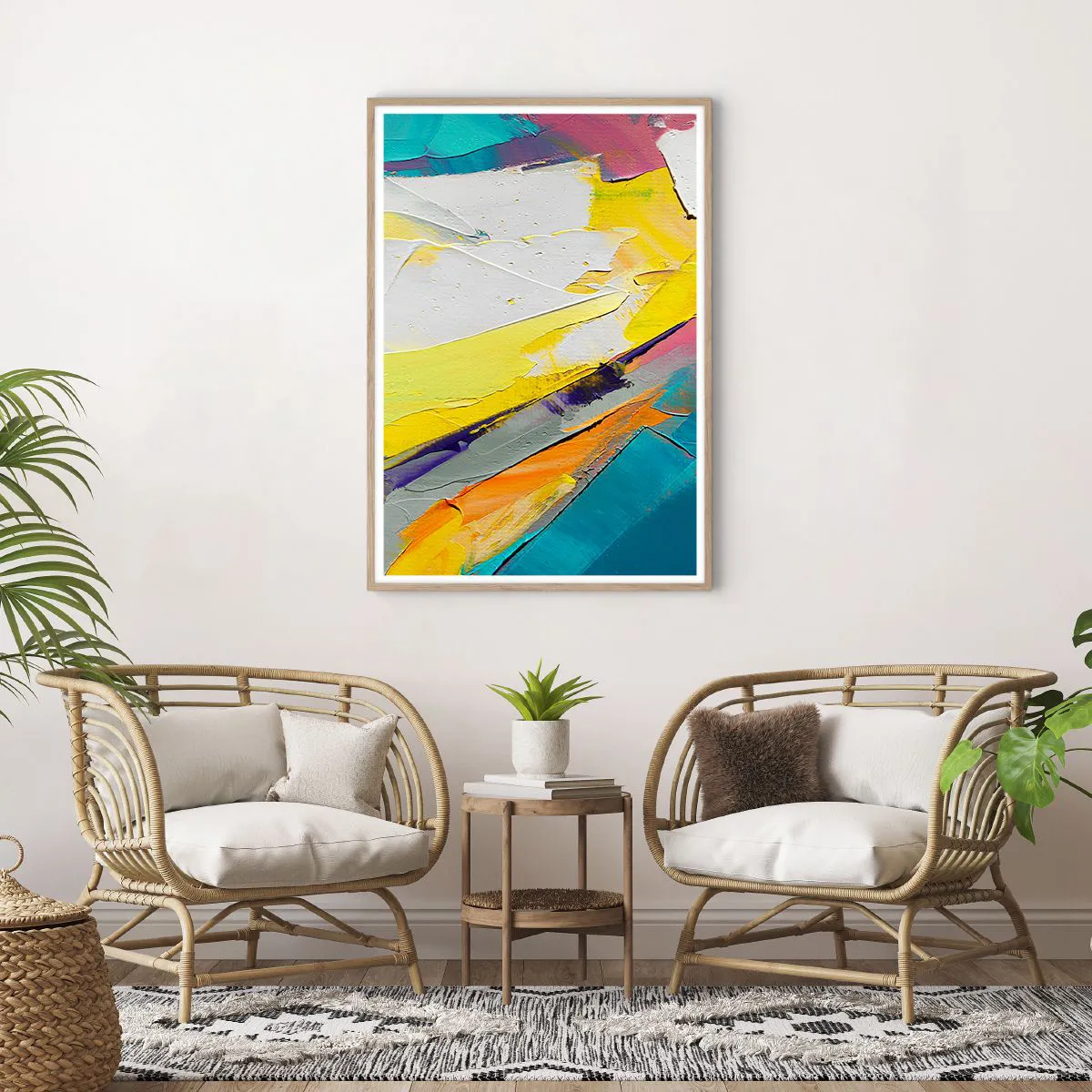 Plakat w ramie jasny dąb - Anatomia światła - 70x100 cm